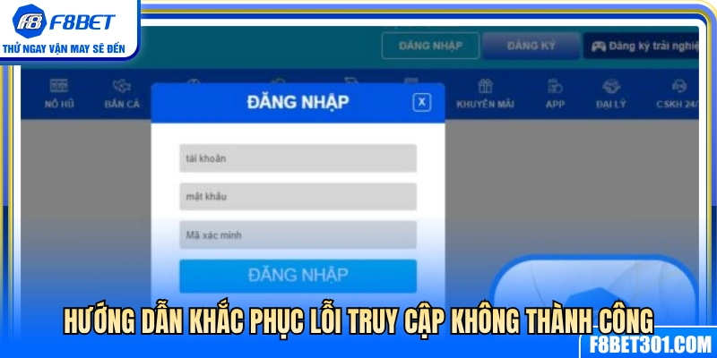 Cách xử lý sự cố khi không thể truy cập
