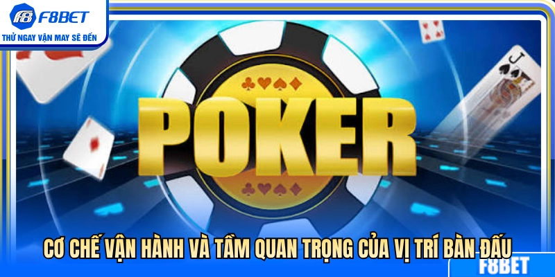 Cách thức hoạt động và vai trò then chốt của vị trí trong poker F8BET